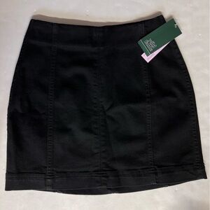 Women’s Wild Fable Black Mini Skirt, Size 00, Topstitched, NWT